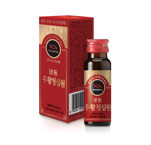 광동 우황청심원 현탁액 50ml 사향대체물질 영묘향 함유