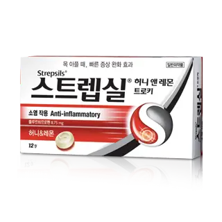 스트렙실 허니 앤 레몬 트로키 12정