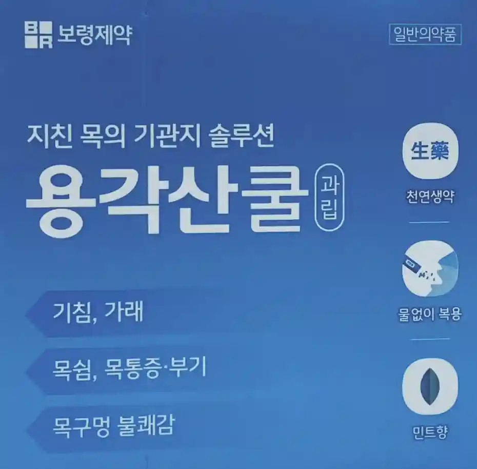 용각산쿨 과립 민트향 18포