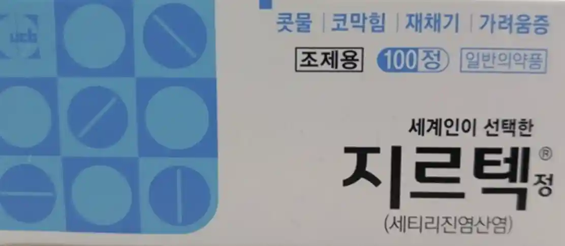 지르텍정 100정